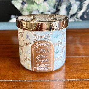 NEW Disney Princess LIFE'S A FAIRYTALE 3-Wick Candle Bath & Body Works